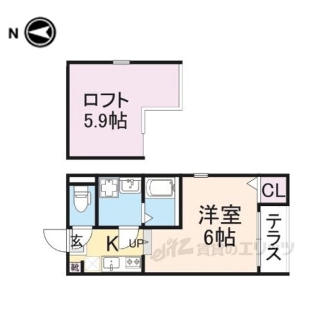 京都府京都市右京区太秦宮ノ前町 太秦駅 1K アパート 賃貸物件詳細