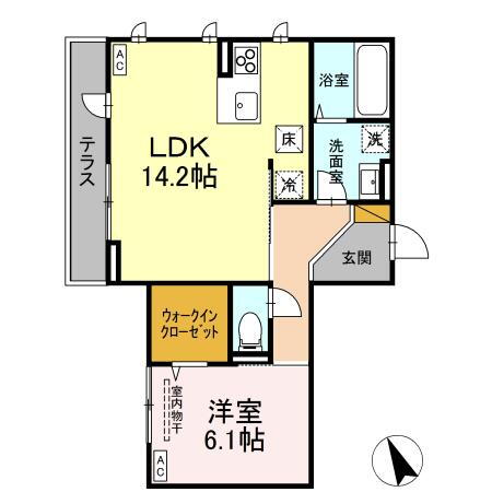 茨城県つくば市島 研究学園駅 1LDK アパート 賃貸物件詳細