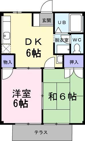 埼玉県草加市新里町 見沼代親水公園駅 2DK アパート 賃貸物件詳細