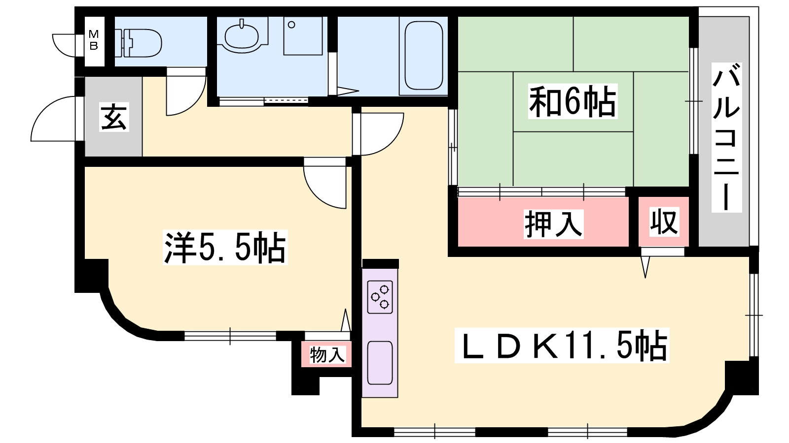 兵庫県高砂市荒井町小松原１ 高砂駅 2LDK マンション 賃貸物件詳細