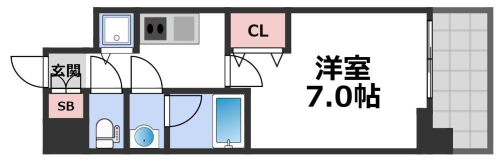 ソルテラスＯＳＡＫＡ　ＥＡＳＴ　ＧＡＴＥ 14階 1K 賃貸物件詳細