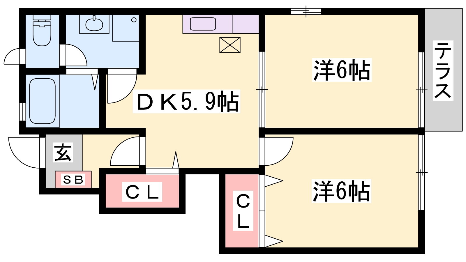 兵庫県加古川市野口町北野 東加古川駅 2DK アパート 賃貸物件詳細