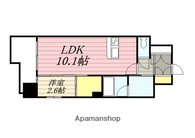 福岡県福岡市博多区美野島１ 渡辺通駅 1LDK マンション 賃貸物件詳細