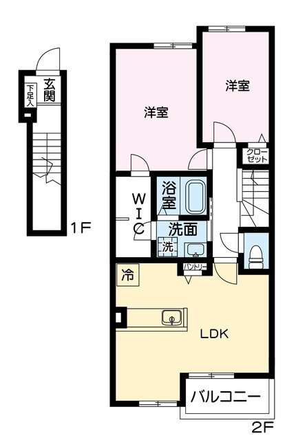 埼玉県行田市大字持田 持田駅 2LDK アパート 賃貸物件詳細