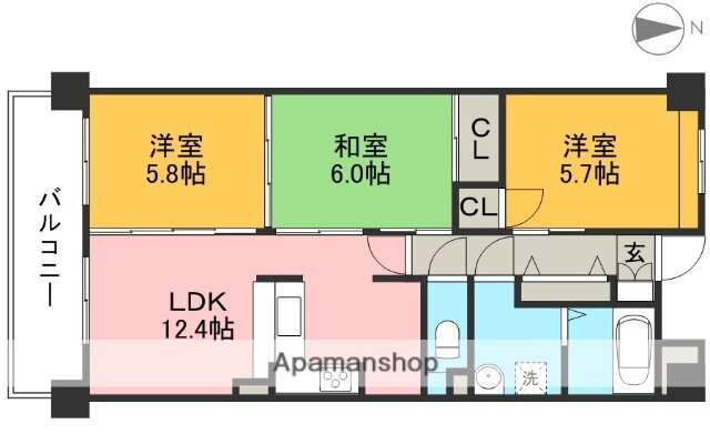 高知県高知市大原町 グランド通駅 3LDK マンション 賃貸物件詳細