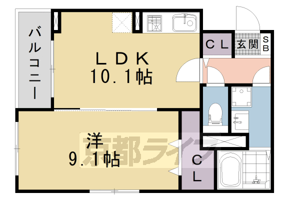 京都府京都市南区唐橋南琵琶町 十条駅 1LDK アパート 賃貸物件詳細