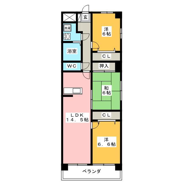 岐阜県岐阜市長良井田 3LDK マンション 賃貸物件詳細