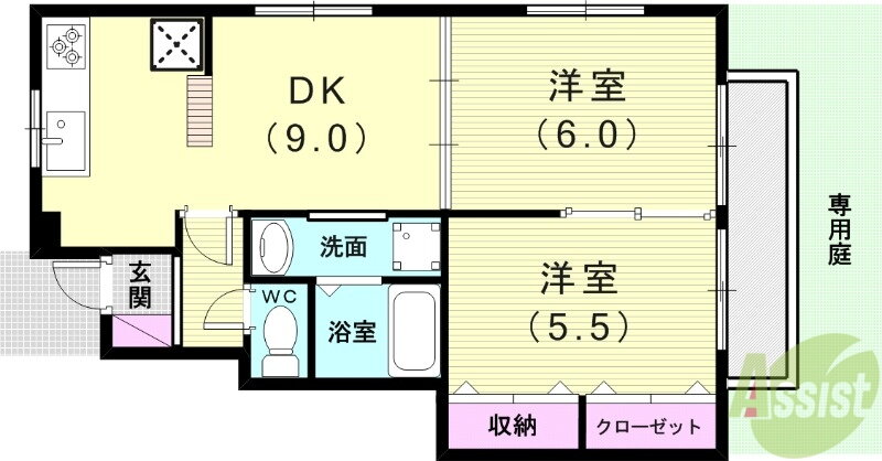 兵庫県神戸市西区押部谷町栄 栄駅 2DK アパート 賃貸物件詳細