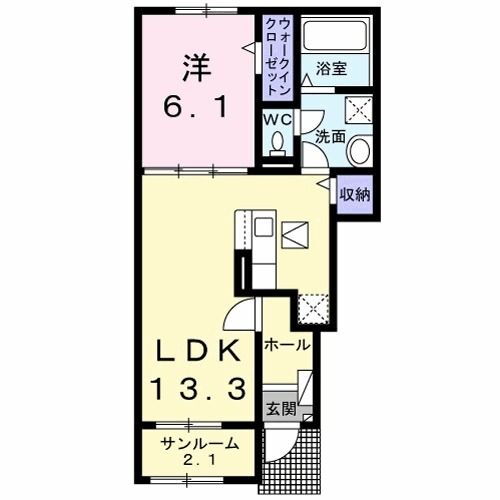 福岡県田川市大字川宮 大藪駅 1LDK アパート 賃貸物件詳細