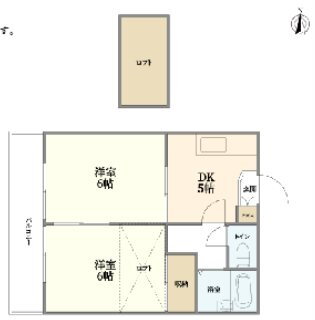 兵庫県伊丹市高台３ 伊丹駅 2DK アパート 賃貸物件詳細