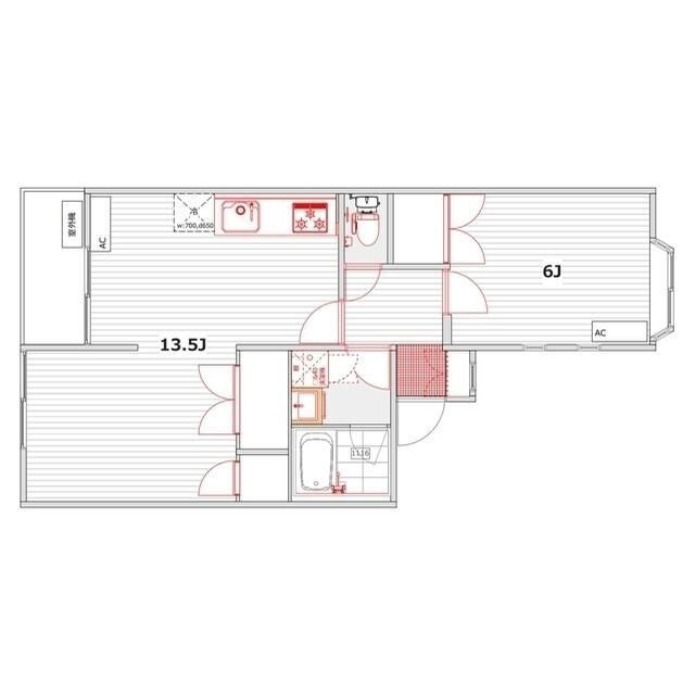 東京都調布市深大寺東町６ つつじヶ丘駅 1LDK アパート 賃貸物件詳細