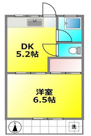 ハイムメイプル 2階 1DK 賃貸物件詳細