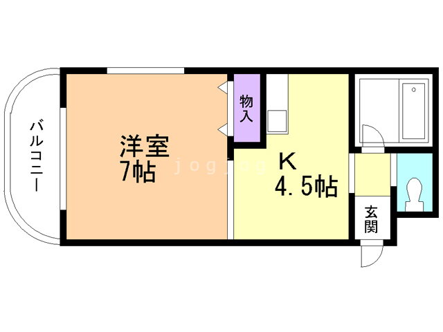 北海道札幌市白石区本郷通８丁目北 南郷７丁目駅 1K マンション 賃貸物件詳細