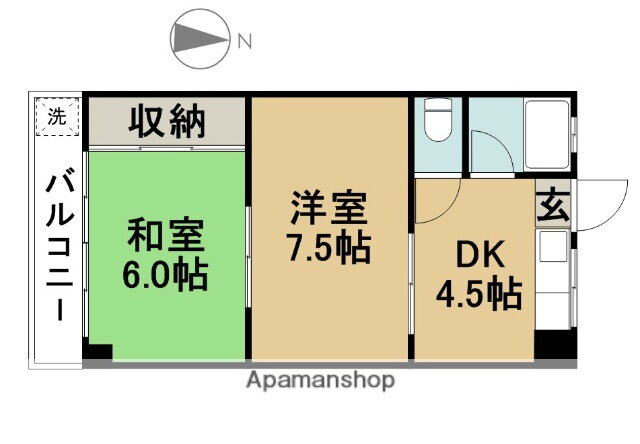 城前田ビル 2階 2DK 賃貸物件詳細