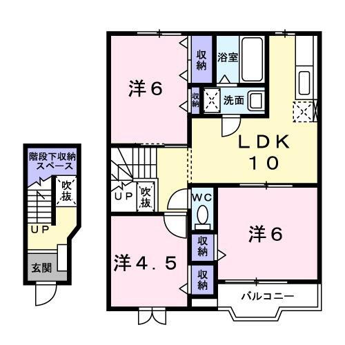 福岡県久留米市山川町 御井駅 3LDK アパート 賃貸物件詳細