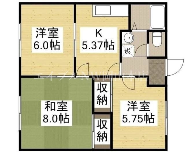 岡山県岡山市南区郡 八浜駅 3DK アパート 賃貸物件詳細