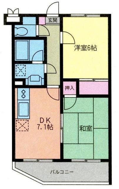 エンケ 4階 2DK 賃貸物件詳細