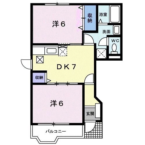 アトリオハウス 1階 2DK 賃貸物件詳細