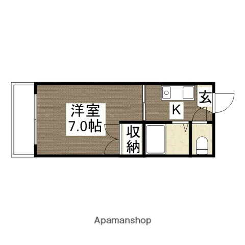 エーデルハイム木屋町 5階 1K 賃貸物件詳細