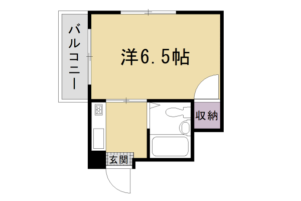 京都府京都市右京区常盤馬塚町 太秦駅 1K アパート 賃貸物件詳細
