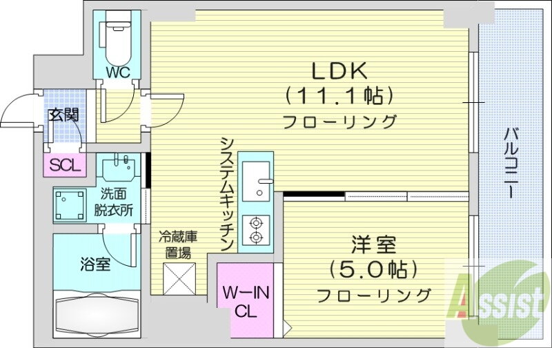 北海道札幌市西区琴似一条４ 琴似駅 1LDK マンション 賃貸物件詳細