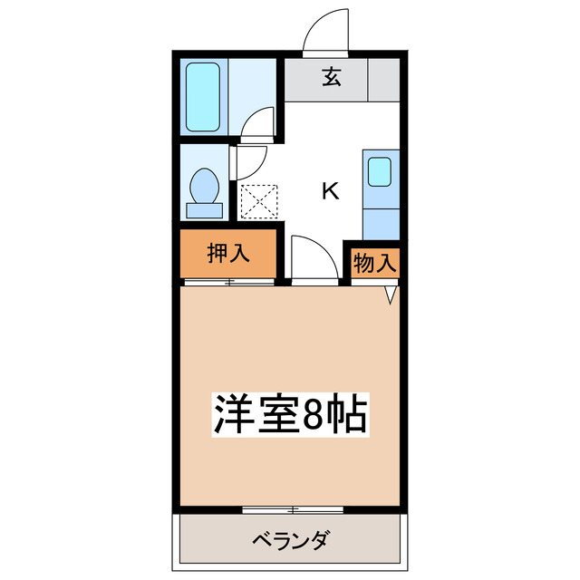 長野県松本市宮田 南松本駅 1K アパート 賃貸物件詳細