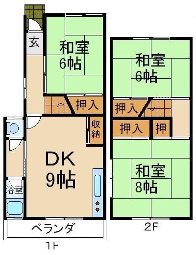 大阪府枚方市茄子作４ 交野市駅 3DK 一戸建て 賃貸物件詳細