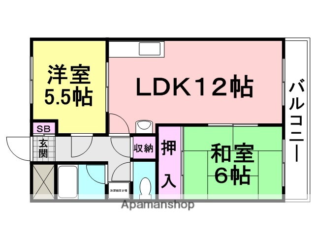 橋本第３マンション 2階 2LDK 賃貸物件詳細