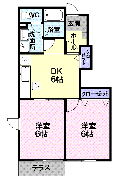 山形県山形市下条町３ 北山形駅 2DK アパート 賃貸物件詳細