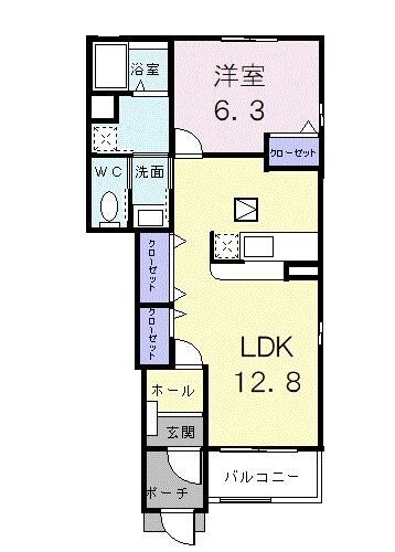 群馬県館林市花山町 館林駅 1LDK アパート 賃貸物件詳細