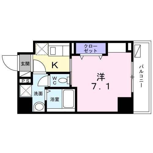 神奈川県平塚市宝町 平塚駅 1K マンション 賃貸物件詳細