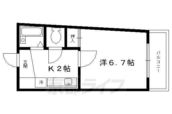 京都府京都市北区紫竹大門町 北大路駅 1K マンション 賃貸物件詳細