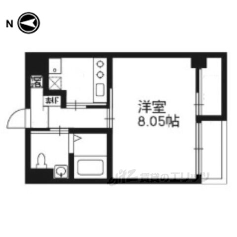 京都府京都市右京区西院南高田町 西院駅 1K マンション 賃貸物件詳細