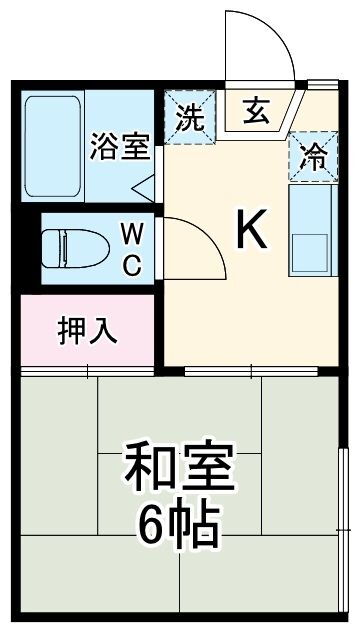 神奈川県相模原市中央区共和１ 淵野辺駅 1K アパート 賃貸物件詳細