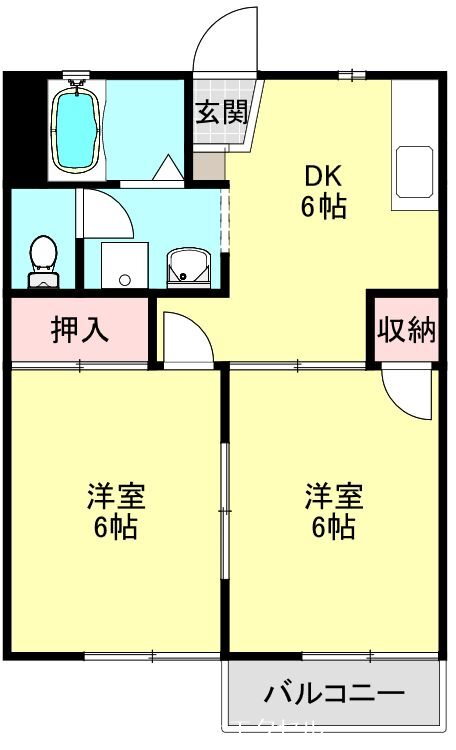 東京都東村山市恩多町３ 久米川駅 2DK アパート 賃貸物件詳細