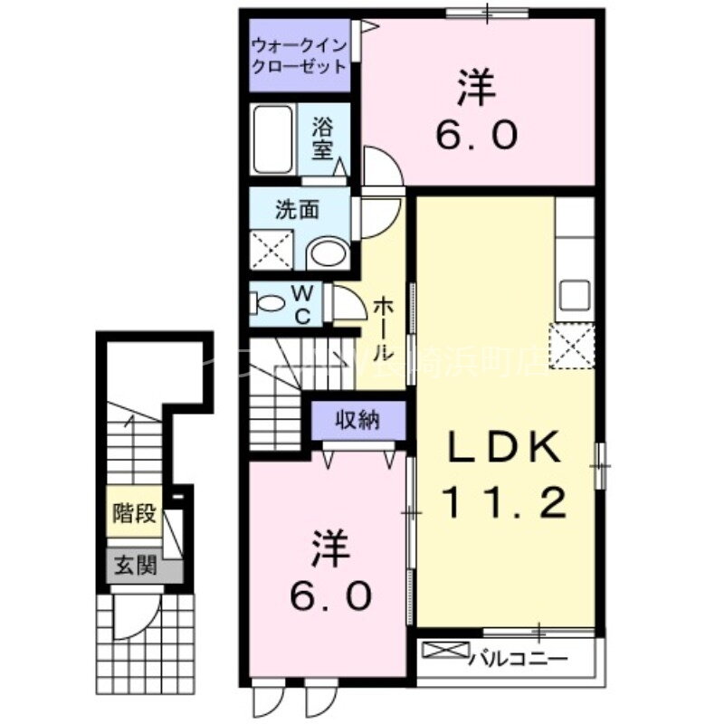 長崎県大村市中里町 岩松駅 2LDK アパート 賃貸物件詳細