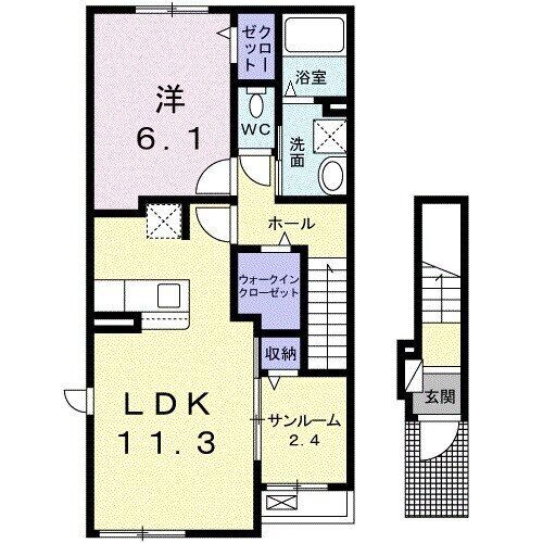 香川県高松市国分寺町国分 端岡駅 1LDK アパート 賃貸物件詳細