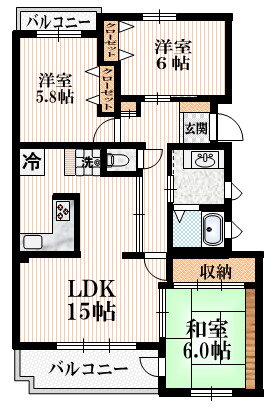 東京都国分寺市内藤１ 西国分寺駅 3LDK マンション 賃貸物件詳細