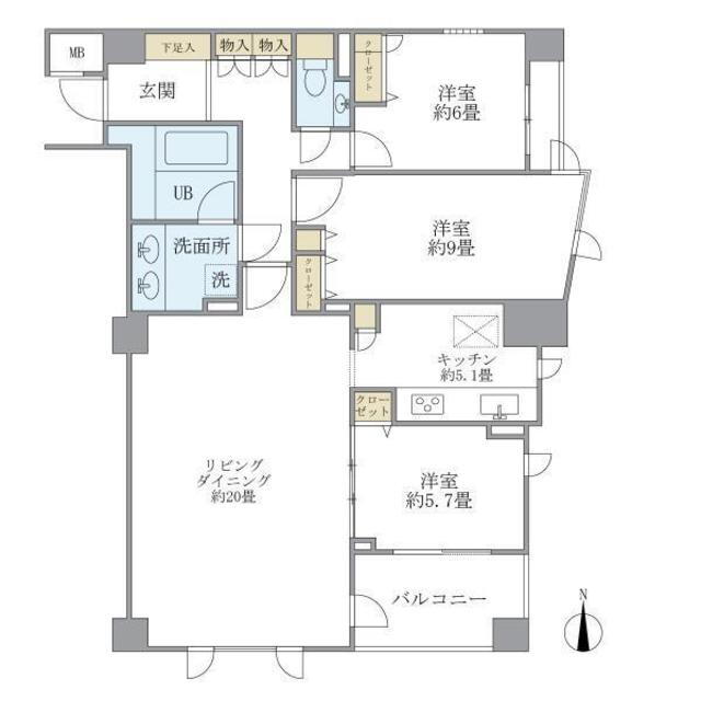 東京都目黒区東山２ 池尻大橋駅 3LDK マンション 賃貸物件詳細