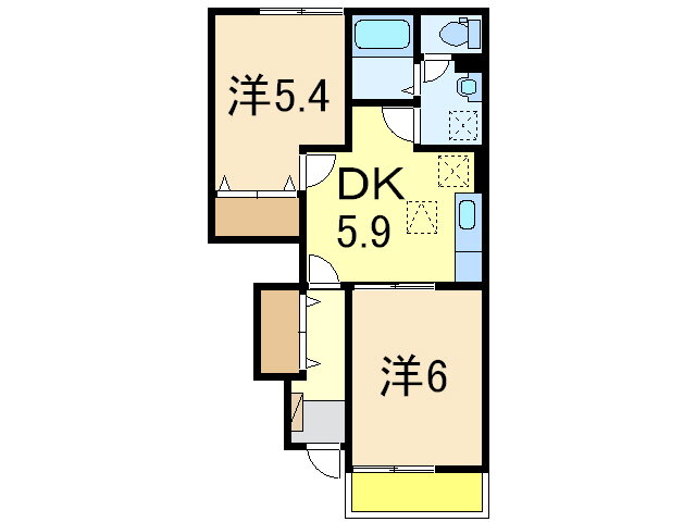 新潟県長岡市与板町与板 2DK アパート 賃貸物件詳細