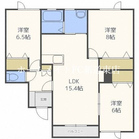 北海道札幌市北区屯田九条２ 麻生駅 3LDK アパート 賃貸物件詳細