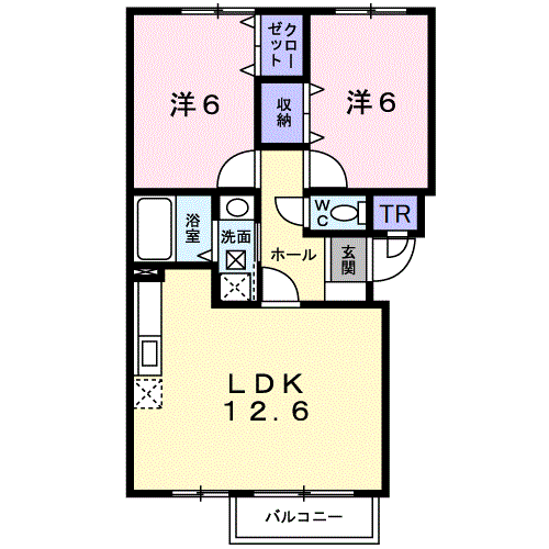 北海道苫小牧市のぞみ町３ 錦岡駅 2LDK アパート 賃貸物件詳細