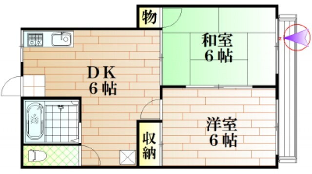 岡山県岡山市北区西花尻 庭瀬駅 2DK アパート 賃貸物件詳細