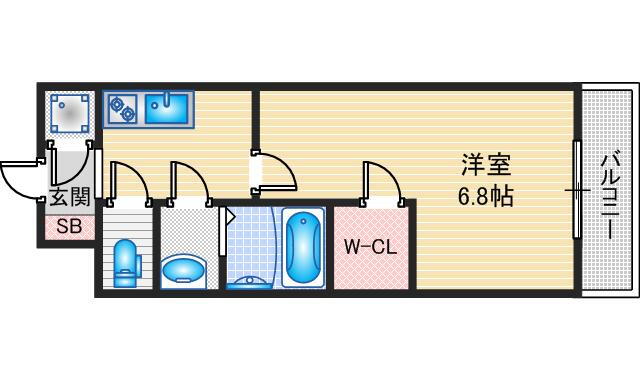 大阪府吹田市岸部中４ 岸辺駅 1K マンション 賃貸物件詳細