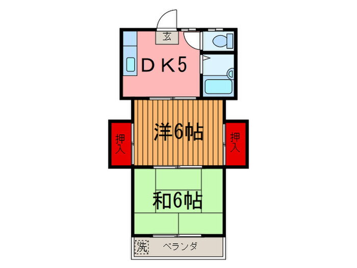 板橋コ－ポ 2階 2DK 賃貸物件詳細