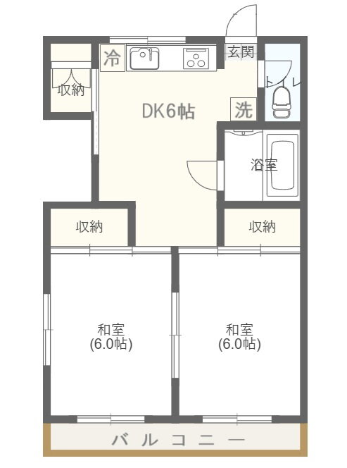 宮城県仙台市若林区沖野３ 長町一丁目駅 2DK アパート 賃貸物件詳細