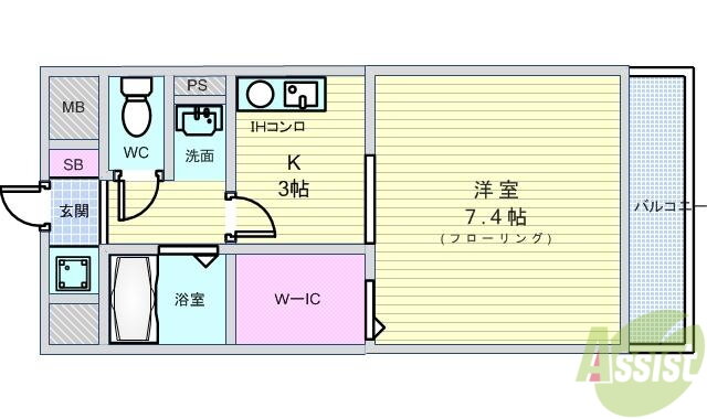 フローライト蛍池 3階 1K 賃貸物件詳細