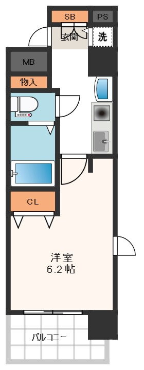 大阪府大阪市中央区南新町２ 谷町四丁目駅 1K マンション 賃貸物件詳細