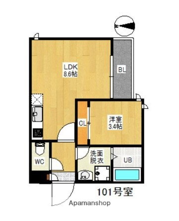 福岡県福岡市西区今宿東１ 今宿駅 1LDK アパート 賃貸物件詳細