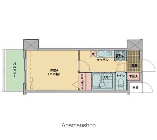 福岡県福岡市博多区千代２ 千代県庁口駅 1K マンション 賃貸物件詳細